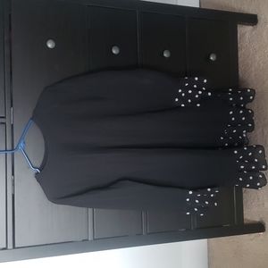 Asos Black Dress with Polka Dot Detail
